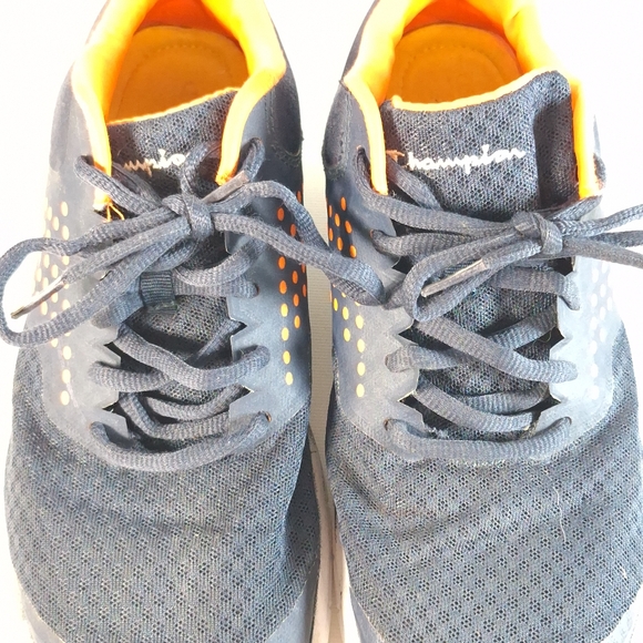 Champion Men's Navy Blue Orange Gusto Cross Trainer Shoes, 8 - Picture 12 of 12